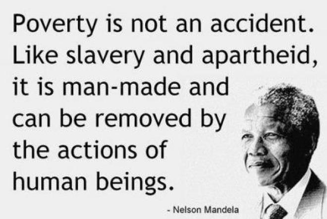 La pobreza no es un accidente, es la consecuencia de la explotación del hombre por el hombre